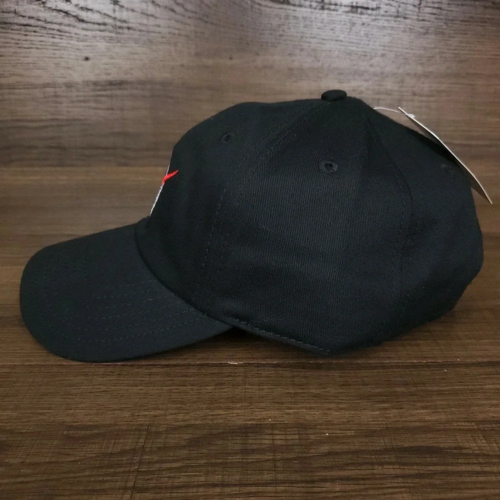 NASA Dad Hat Cap Embroidered Logo Space Camp Black Cotton‎ NWT
